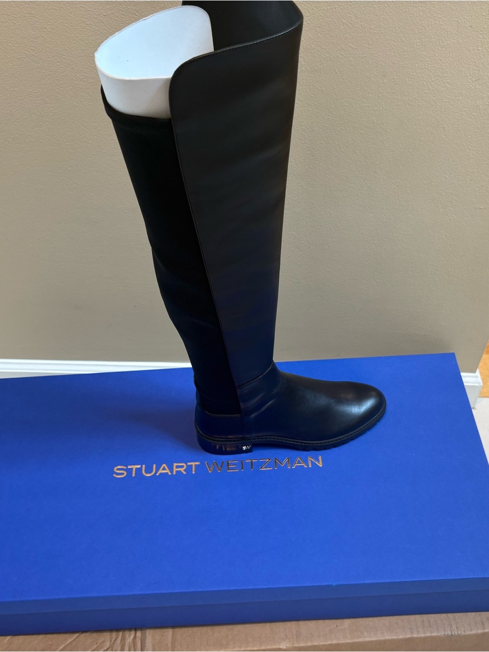 Stuart Weitzman Black Over-the-Knee City Boots 7